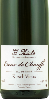 Eau-de-Vie de Kirsch Vieux Coeur de Chauffe