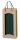 2er Papiertüte natur/grün mit Sichtfenster TU 2651