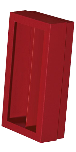 2er Stülpdeckel-Schachtel mit Sichtfenster rot Eleganz WK 32510