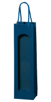 1er Papiertüte blau mit Sichtfenster TU 1603