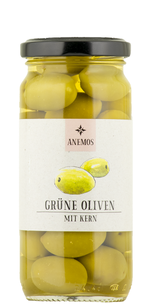 Grüne Oliven mit Kern